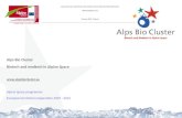Alps Bio Cluster Biotech and medtech in Alpine Space  Alpine Space programme European territorial cooperation 2007 - 2013