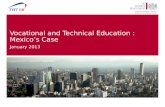 Vocational and Technical Education : Mexico’s Case