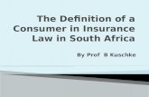 The Definition of a Consumer in Insurance Law in South Africa