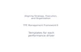 Aligning Strategy, Execution, and  Organization TPE Management Framework®