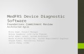 MedFRS  Device  D iagnostic Software Foundations Commitment Review Architected  Agile