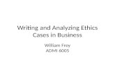 Writing and Analyzing Ethics Cases in Business