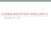 Communication English 3