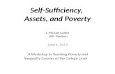 Self-Sufficiency ,  Assets , and  Poverty J . Michael  Collins    UW–Madison