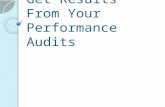 Get Results From Your Performance Audits