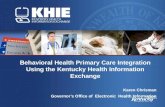 Behavioral Health Primary Care Integration Using the Kentucky Health Information Exchange