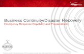 Business Continuity/Disaster  Recovery Emergency Response Capability and Preparedness