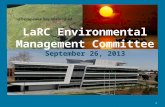 LaRC Environmental Management Committee September 26, 2013
