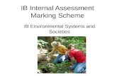 IB Internal Assessment Marking Scheme