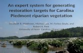 An expert system for generating restoration targets for Carolina Piedmont riparian vegetation