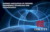 ONTARIO ASSOCIATION OF CERTIFIED ENGINEERING TECHNICIANS AND TECHNOLOGISTS