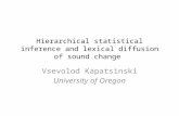 Hierarchical statistical inference and lexical diffusion of sound change