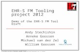 EHR-S FM Tooling project  2012 Demo of the EHR-S FM  Tool  Draft