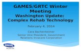 GAMES/GRTC Winter Meeting Washington  Update:  Complex Rehab Technology