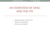 An overview of  ofac  and the ITR