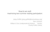 Read & win stuff: maximizing teen summer reading participation.