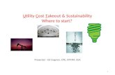 U tility  C ost  T akeout &  Sustainability Where to start?
