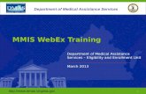 MMIS WebEx Training