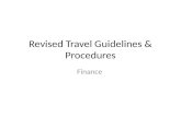 Revised Travel Guidelines & Procedures