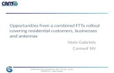 Opportunities from a combined  FTTx  rollout  covering  residential customers, businesses and antennas