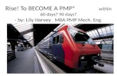 Rise ! To BECOME A PMP®                within 60 days? 90 days? - by: Lily Harvey    MBA PMP Mech. Eng.