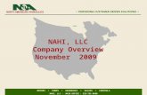 NAHI, LLC Company Overview November  2009