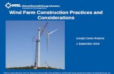 Wind Farm Construction Practices and Considerations