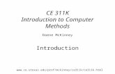 CE 311K Introduction to Computer Methods