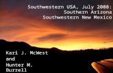 Southwestern USA, July 2008: Southern Arizona Southwestern New Mexico