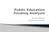 Public Education Funding Analysis