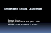 RETHINKING SCHOOL LEADERSHIP
