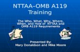 NTTAA–OMB A119 Training