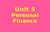 Unit 5 Personal  Finance