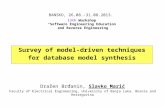 Survey of model-driven techniques for database model synthesis