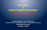 Air Capture & Carbon Negative Technology ™ Economics & Engineering