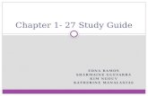 Chapter 1- 27 Study Guide