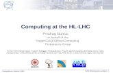 Computing at the HL-LHC Predrag Buncic o n behalf  of the  Trigger /DAQ/Offline/ Computing   Preparatory Group
