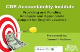 CDE Accountability Institute