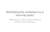 Rethinking the workplace as a ‘learning space’