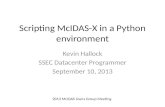 Scripting  McIDAS -X in a Python  environment