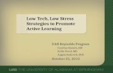 Low Tech, Low Stress Strategies to Promote Active Learning