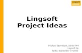 Lingsoft Project Ideas