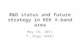 R&D status and future strategy in KEK X-band area