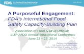 A Purposeful Engagement:  FDA’s International Food Safety Capacity-Building Plan