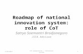 Roadmap of national innovation system: role of  CoT
