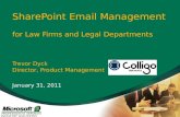 SharePoint Email Management  for Law Firms and Legal Departments