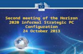 Second meeting of the Horizon 2020 informal Strategic PC Configuration 24 October  2013