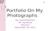 Portfolio On My Photographs