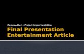 Final Presentation Entertainment Article