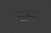 Narrating a History of Cinema and the ‘Invention’ of Cinema